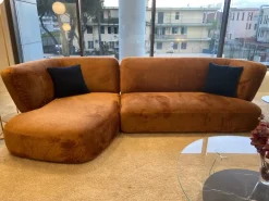 Divano Con penisola tessuto modello Londy di Lago