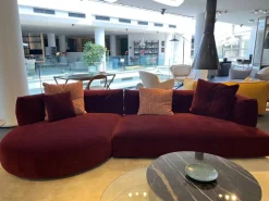 Divano Con penisola tessuto modello Ethia di Desirèe