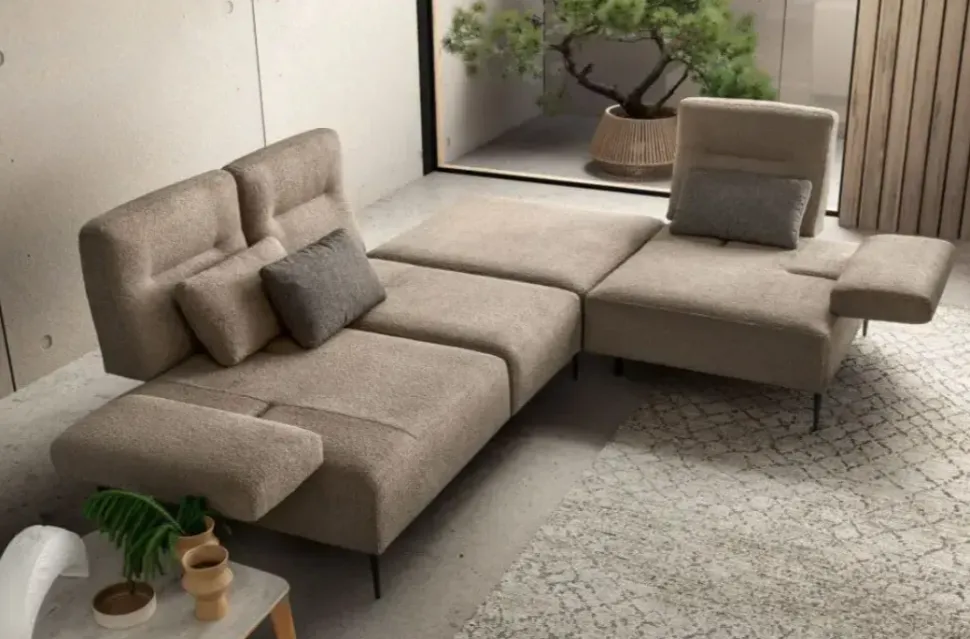 Divano Dalton in Tessuto sfoderabile di Samoa scontato 40%