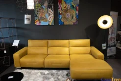 Divano design pelle Bertè di Franco ferri con sconto del - 50%