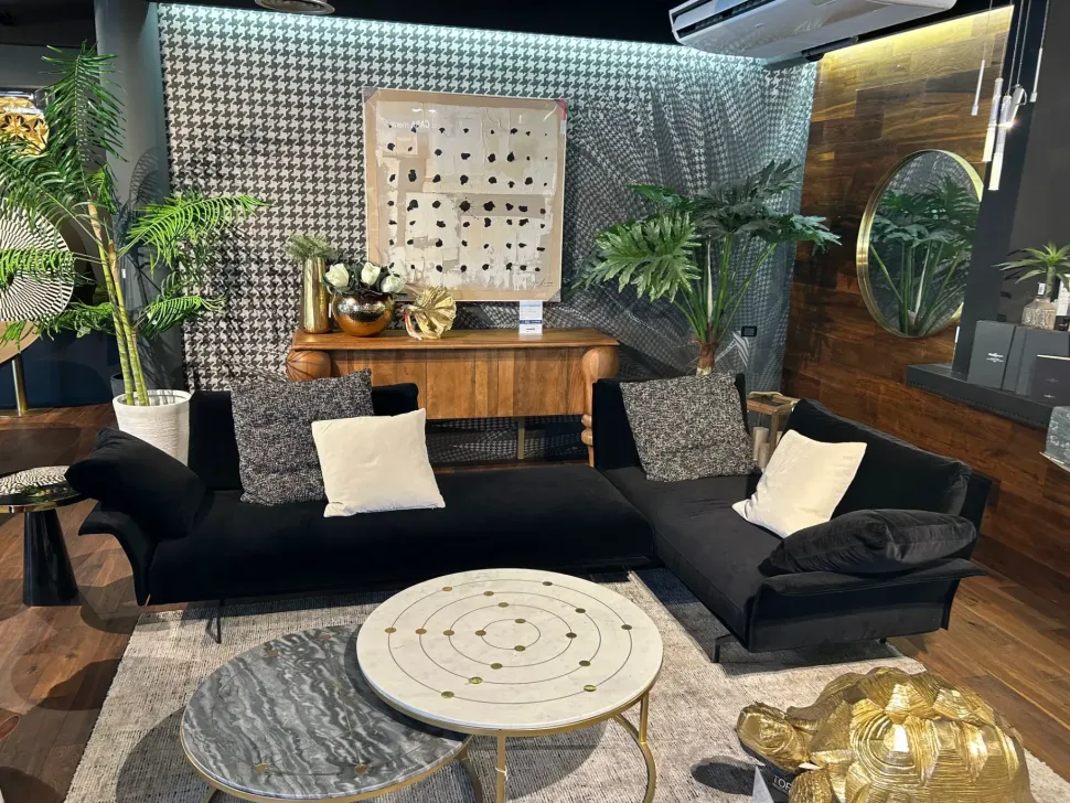 Divano design tessuto Avant après saba di Saba con sconto del - 33%