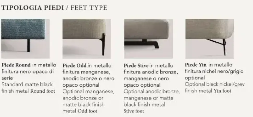 Divano design tessuto Avalon di Samoa con sconto del - 35%