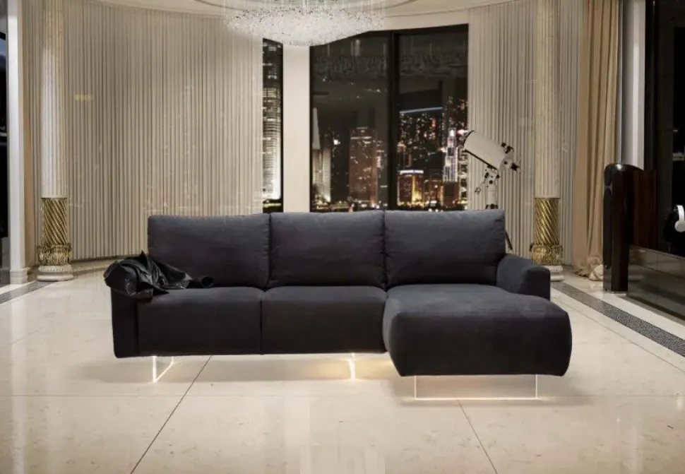 Divano Divano con led piuma in Tessuto sfoderabile di Md work scontato 44%