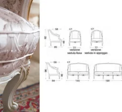 Divano Divano maestà vari rivestimenti e colori  Md work a prezzi outlet