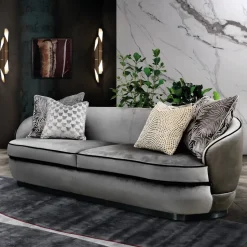 Divano Divano memory velluto luxury italia in Tessuto non sfoderabile di Md work scontato 45%