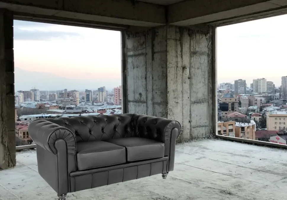 Divano Divano myhome ecopelle chester A&c a PREZZO OUTLET scontato del 30%