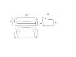 Divano Divano nabuk alta qualità Md work in Offerta Outlet