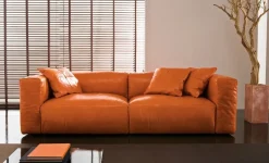 Divano Divano pelle e piuma come foto Md work a PREZZO OUTLET scontato del 58%