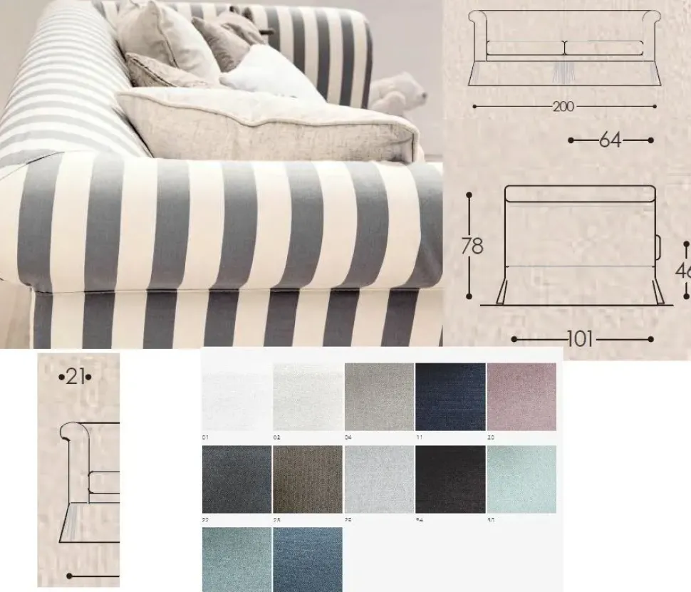 Divano Divano piuma doppio strato Md work ad un prezzo vantaggioso