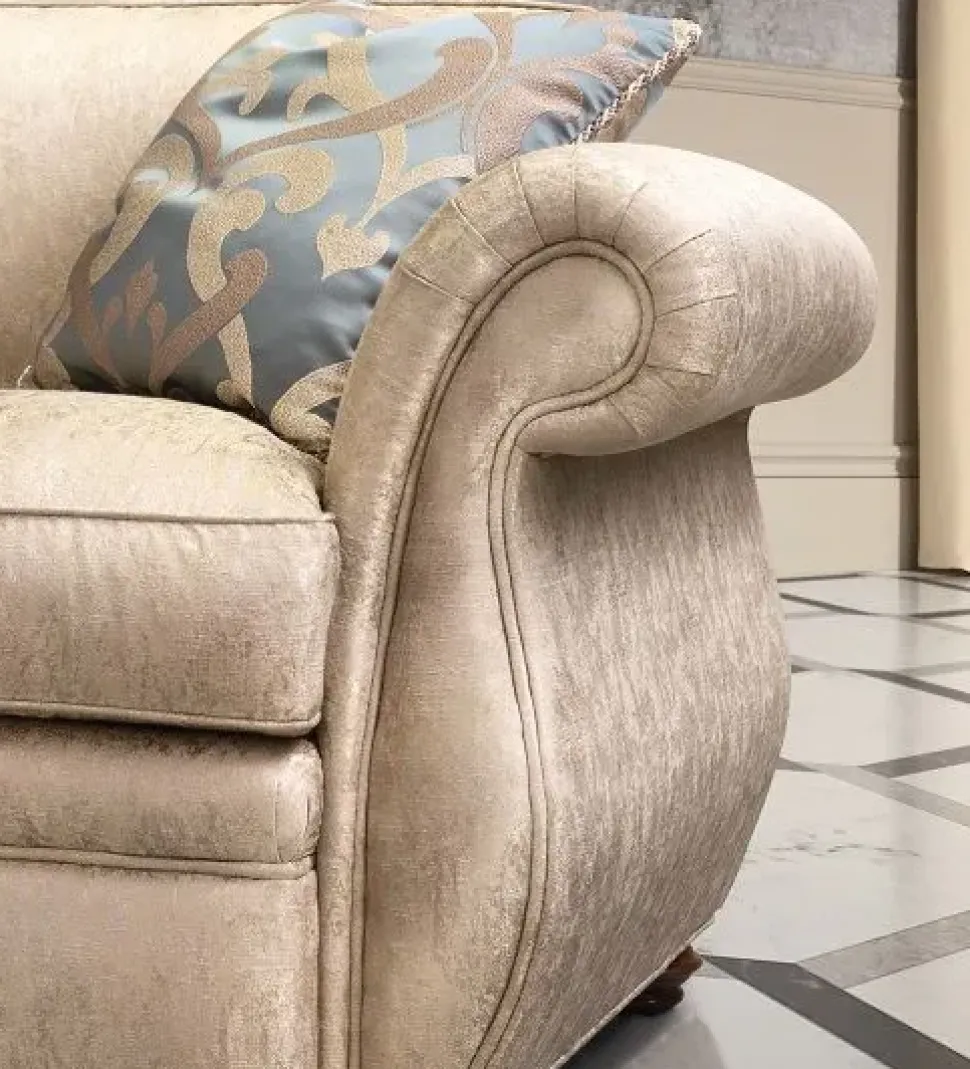 Divano Divano piuma velluto piuma vari colori Md work in Offerta Outlet