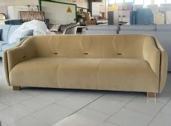 Divano Divano pronta consegna luxury acciaio velluto Md work in Offerta Outlet