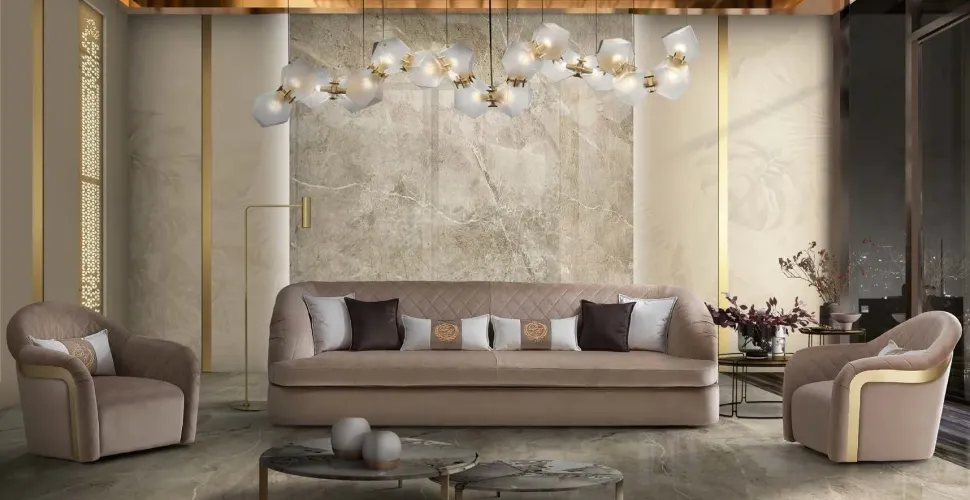 Divano Divano velluto acciaio in Tessuto Md work a prezzo scontato