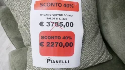 Divano Doimo salotti Victor PREZZI OUTLET sconto 40%
