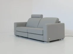 Divano Dynamic rcl sx 210 cm pelle in poliuretano  Doimo salotti in Offerta Outlet