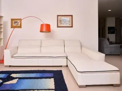 Divano Enrico coveri pelle in misto piuma  Epoque in Offerta Outlet