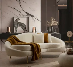 Divano Eses bouclette Pedretti a&c a PREZZO OUTLET scontato del 40%