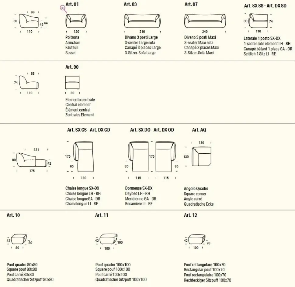 Divano Float Felis in OFFERTA - 50%