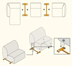 Divano Float tessuto in poliuretano  Felis a prezzo scontato