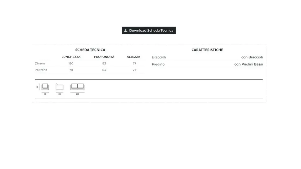 Divano Giorgy di Divanidea in stile moderno a prezzo scontato