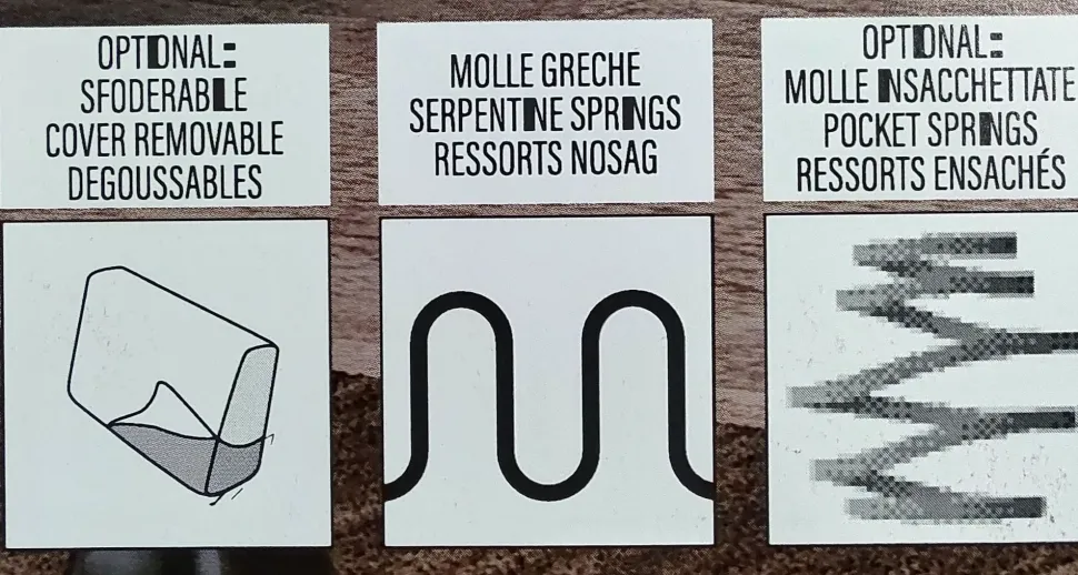 Divano Giulia di Collezione esclusiva in stile moderno a prezzo Outlet