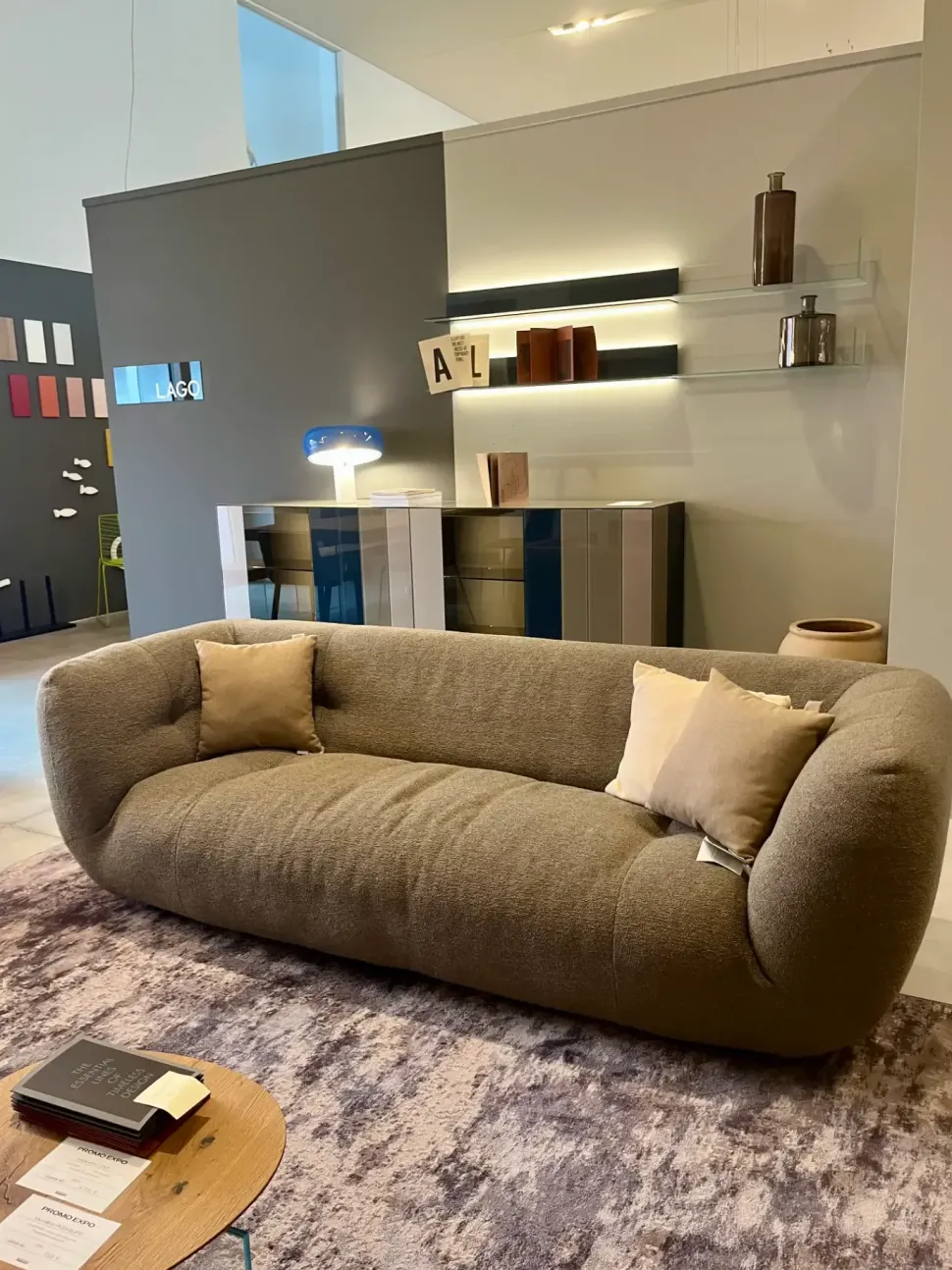 Divano Happening tessuto in poliuretano Lago in Offerta Outlet