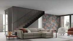 Divano Hill double con penisola Mottes Selection in Tessuto a 2600€