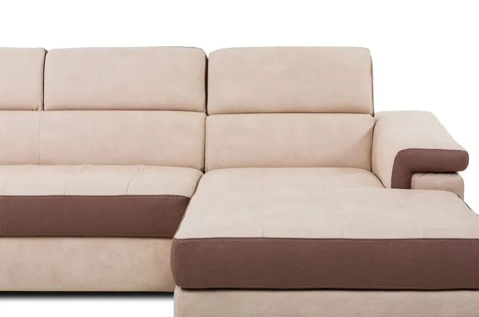 Divano letto Divano con letto e penisola contenitore vai colori Md work in Offerta Outlet