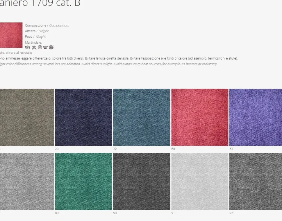 Divano letto in Tessuto Urania Collezione esclusiva