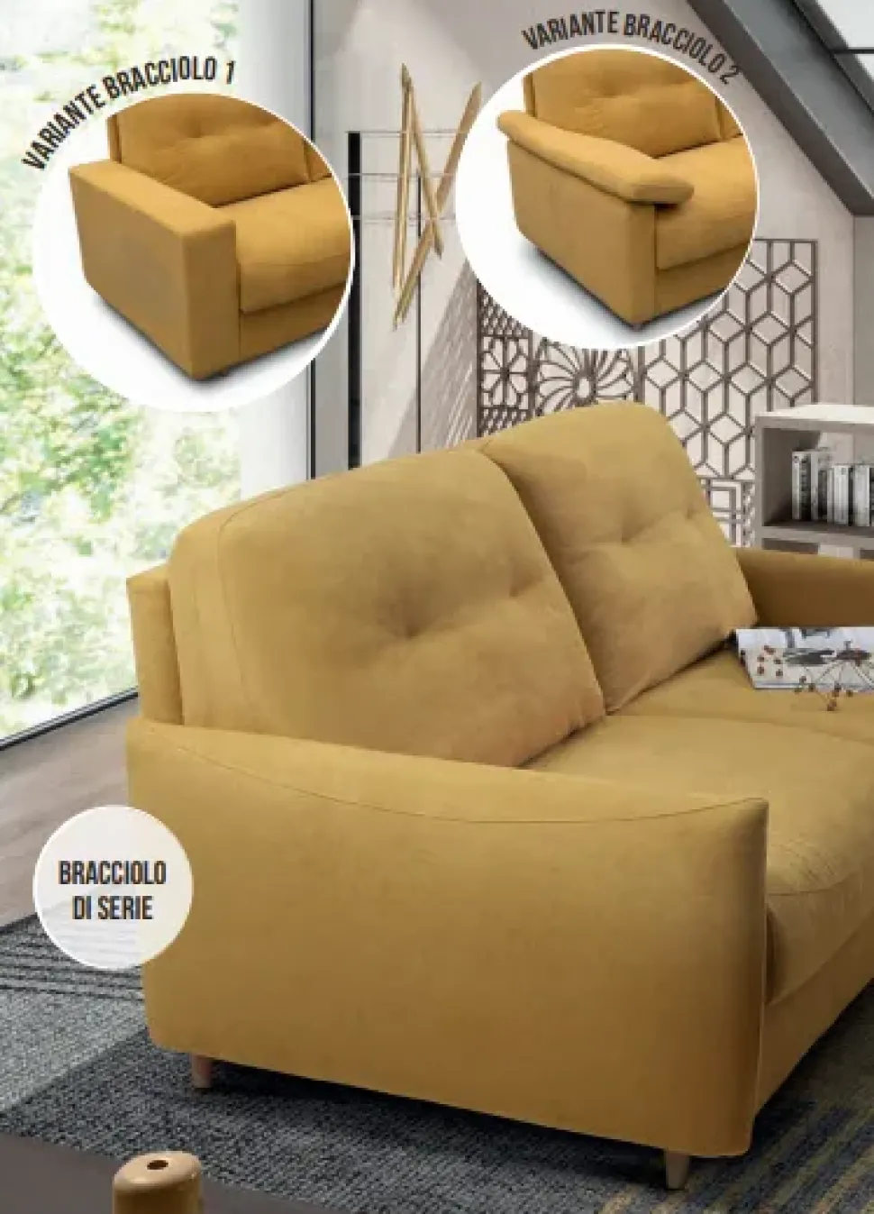 Divano Letto modello Tommy di Il benessere con forte sconto