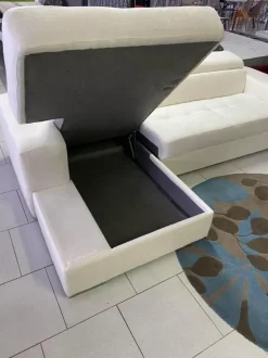 Divano letto San marco letto piu penisola contenitore anti macchia pronta consegna Md work PREZZI OUTLET