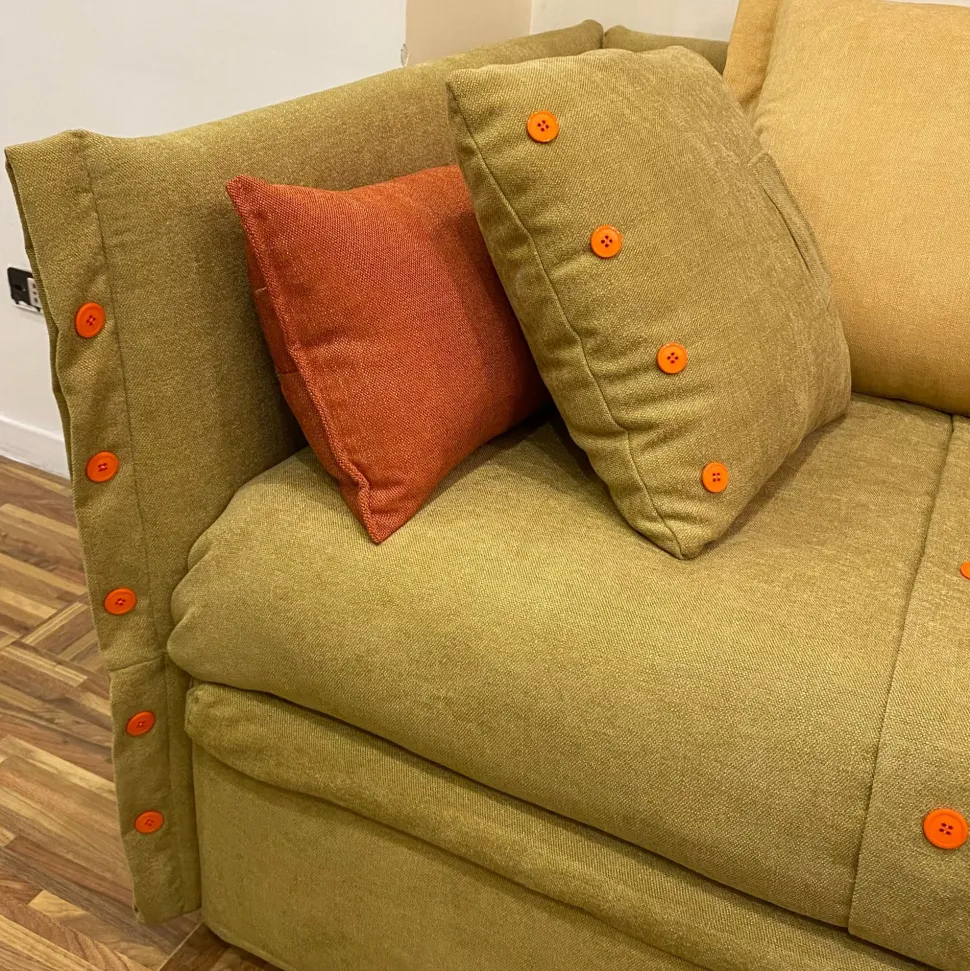 Divano letto tessuto in poliuretano Dienne salotti a prezzo Outlet