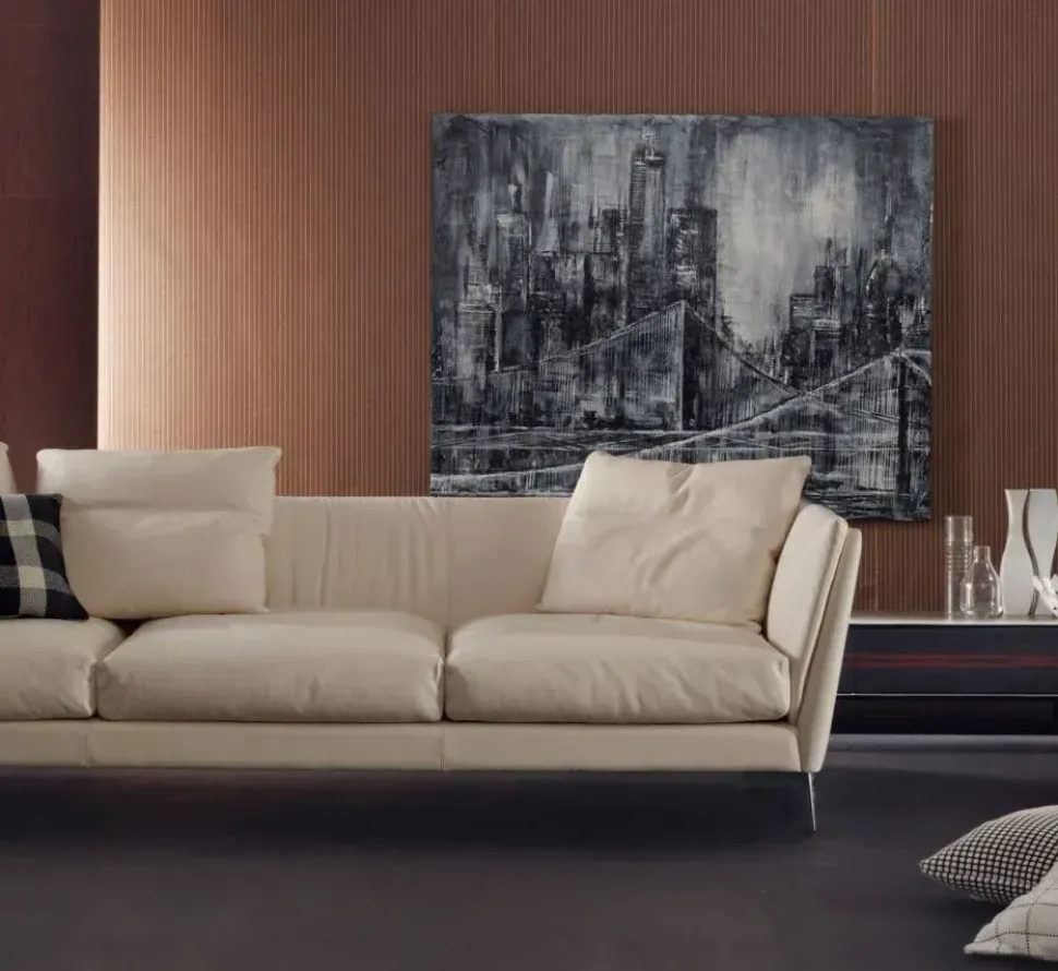 Divano Lineare a 3 posti Bretagne di Poltrona frau: prezzo su richiesta