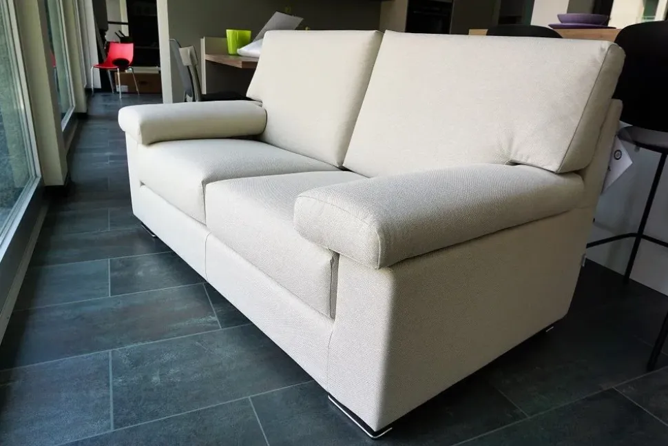 Divano lineare Dallas Morbidline salotti in Offerta Outlet