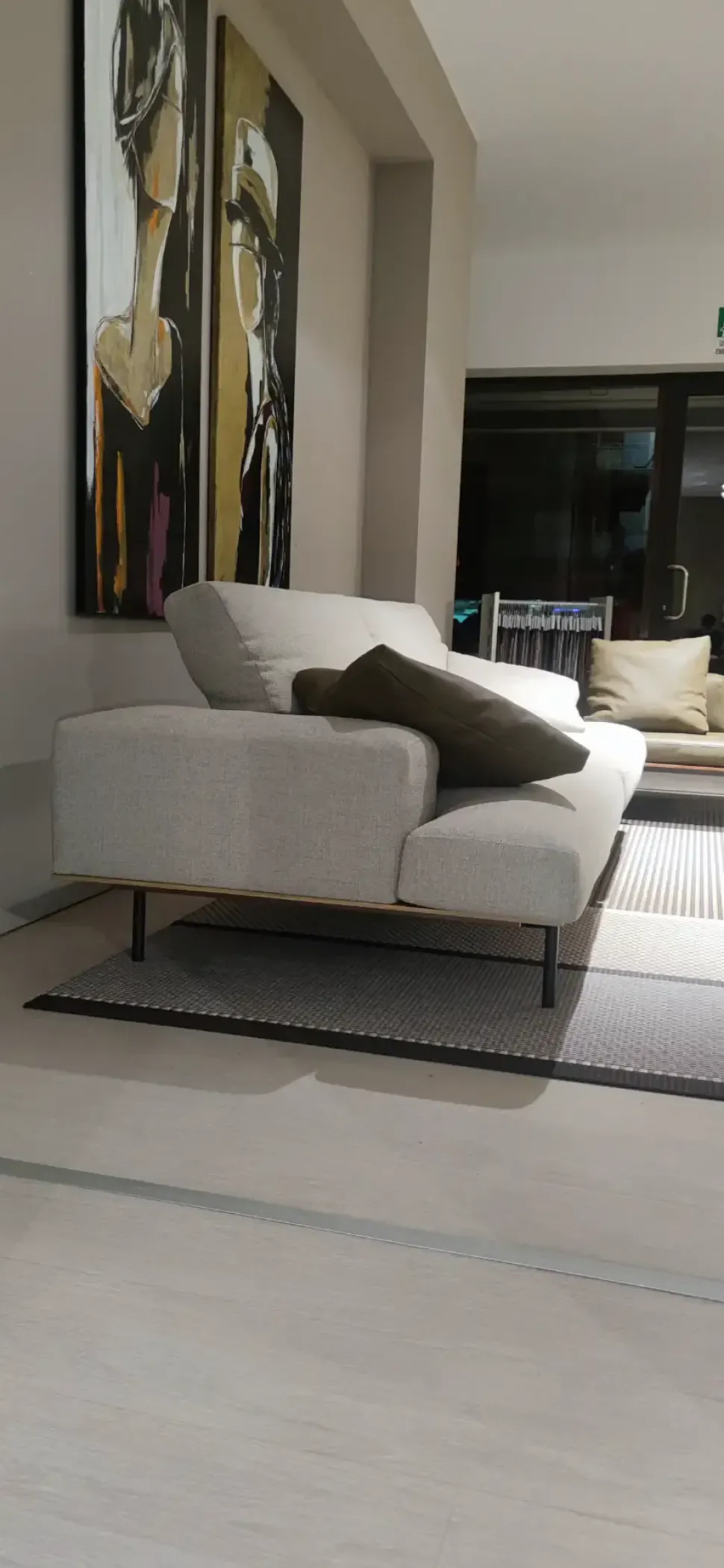 Divano Lineare in Tessuto Sumo 2021 di Living divani