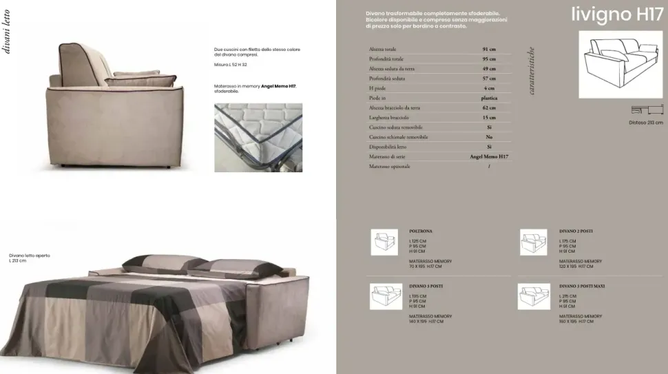 Divano Livigno Bm design a prezzo scontato