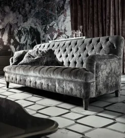 Divano Luxury memory velluto artigianale vari colori Md work OFFERTA OUTLET