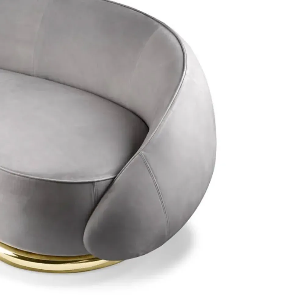 Divano Luxury sofa nabuk ottone Md work in offerta