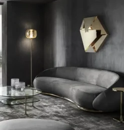 Divano Luxury sofa nabuk ottone Md work in offerta