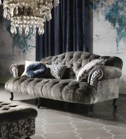 Divano Luxury velluto calassico contemporaneo  Md work a PREZZO OUTLET