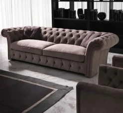 Divano Md work Divano pelle scamosciata piu piuma PREZZI OUTLET sconto 44%