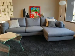 Divano Mod. zeno tessuto in misto piuma  Biba salotti a prezzo Outlet