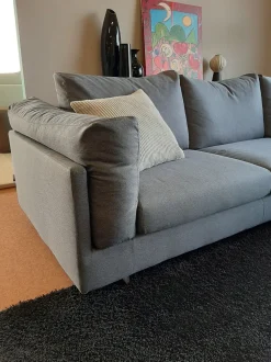 Divano Mod. zeno tessuto in misto piuma Biba salotti a prezzo Outlet