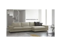 Divano moderno pelle Vision di Doimo salotti con sconto del - 35%