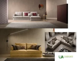 Divano moderno tessuto Glammy di Samoa con sconto del - 35%