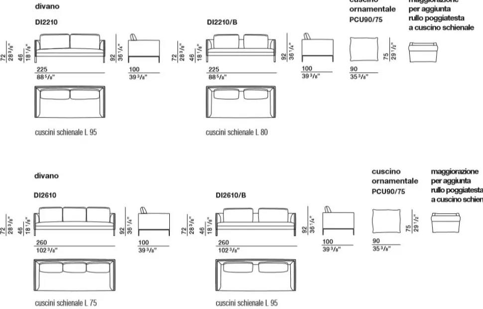 Divano Paul Molteni & c in OFFERTA - 25%