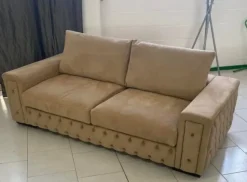 Divano Pelle nabuk pronta consegna Md work OFFERTA OUTLET