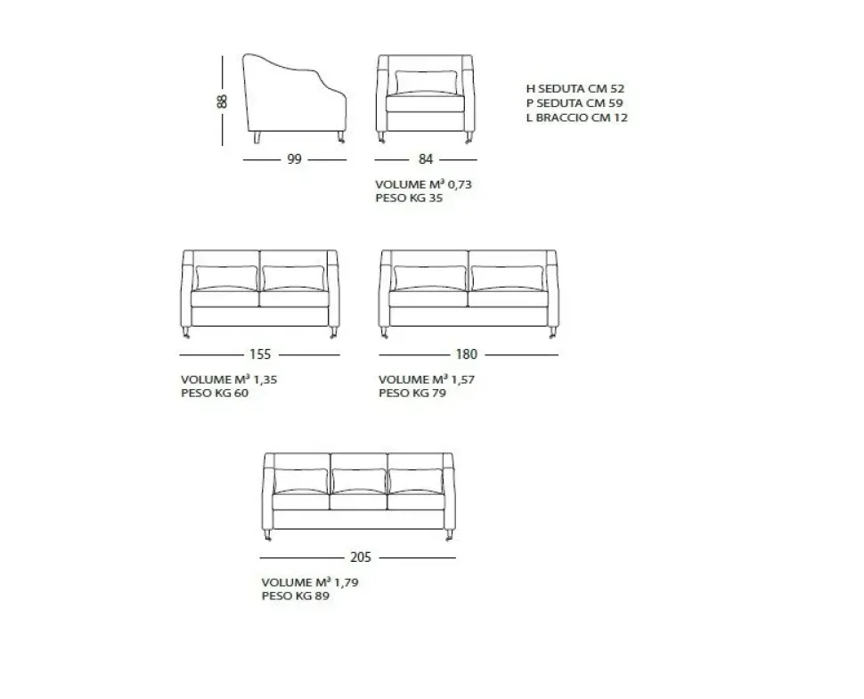 Divano Piuma doppio strato parigi Md work in OFFERTA - 50%