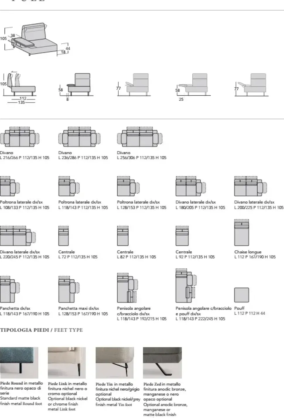 Divano Pull in Tessuto Samoa a prezzo ribassato