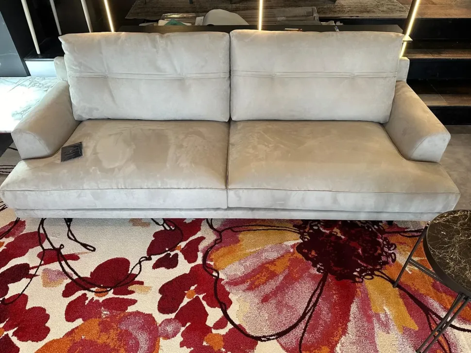 Divano relax tessuto in misto piuma Flex team a prezzo Outlet