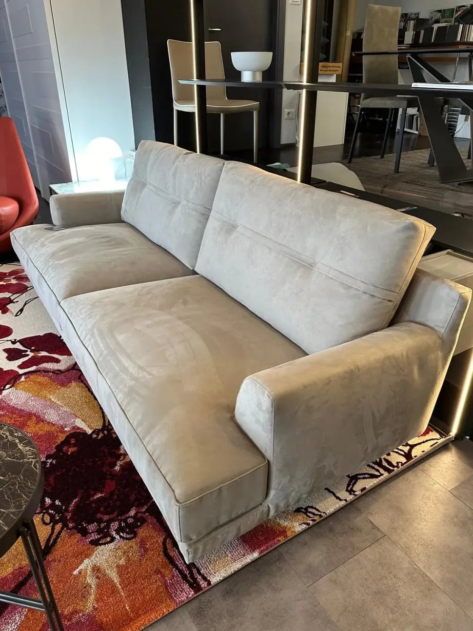 Divano relax tessuto in misto piuma Flex team a prezzo Outlet